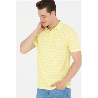 Erkek Açık Sarı Polo Yaka Tişört
