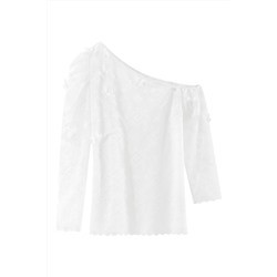 Top asimétrico Blanco