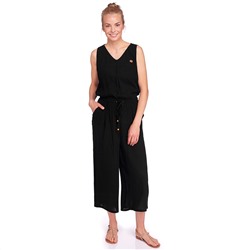 Damen Jumpsuit in Crepp-Optik