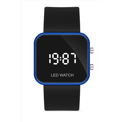 Aqua Di Polo 1987 Unisex Siyah Silikon Dijital Led Kol Saati Apwr033004