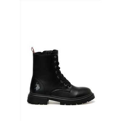 U.S. Polo Assn. HALLES 3PR Siyah Kadın Biker Bot