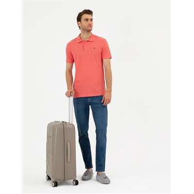 Mercan Slim Fit %100 Pamuk Polo Yaka Basic Tişört