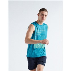 Sports Sleeveless T-shirt, Men, Light Blue