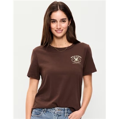 EveryWear Crew-Neck Graphic T-Shirt