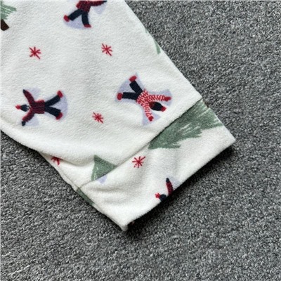 Женская флисовая пижама с новогодним принтом, экспорт в Великобританию