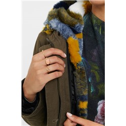 Parka militar cuello pelo