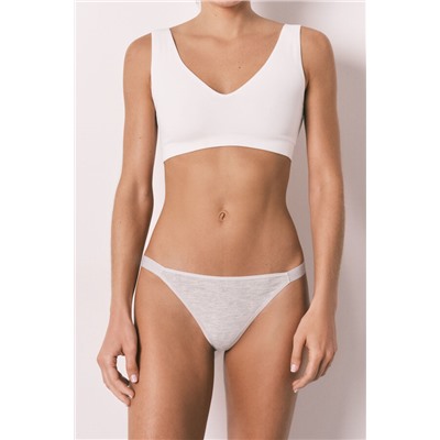 Pack 3 tangas tira algodón logo