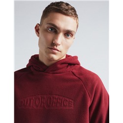 Hooded Sweatshirt, Men, Dark Red