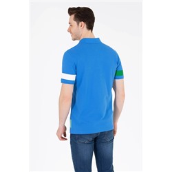 Erkek Saks Polo Yaka Tişört