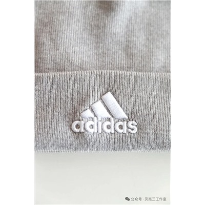 Вязаная шапка с вышивкой унисекс   Adida*s