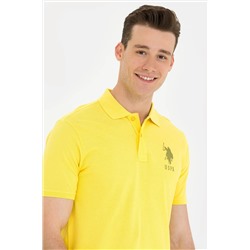 Erkek Koyu Sarı Polo Yaka Tişört