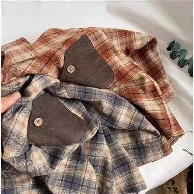 Рубашка для мальчиков в клетку