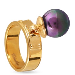 Кольцо (Майорка 12мм бургунди хамелеон; покрытие золото), Есть комплект