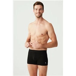 U.S. Polo Assn. Erkek Siyah 3 Lü Boxer