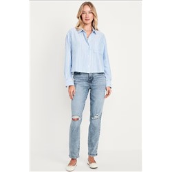 High-Waisted OG Straight Ankle Jeans