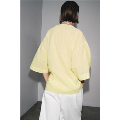 ZW COLLECTION STRIPED KIMONO WITH TIES