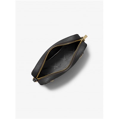 Michael Kors Outlet Jet Set Large Saffiano Leather Crossbody Bag