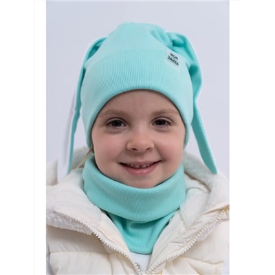 60155 Шапка+снуд Зайка