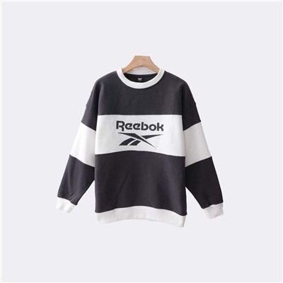 Мужской теплый свитшот Reebo*k с вышитой аппликацией логотипа бренда