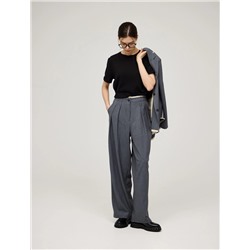 Серые брюки "Необработанный срез"