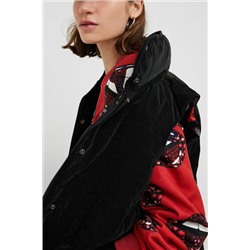 Chaleco largo acolchado