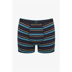 Penti Erkek Pamuklu Detailed 3lü Çizgili Çok Renkli Boxer