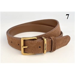 Матовый кожаный женский пояс из воловьей кожи