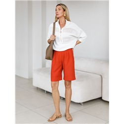 Шорты-бермуды из плотного лиоцелла