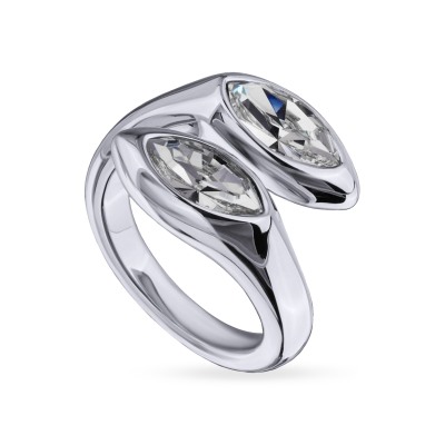 Кольцо Эдем (кристаллы SW белые; покрытие родий), Есть комплект