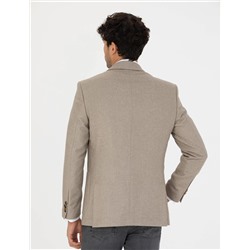 Bej Ekstra Slim Fit Blazer  Ceket