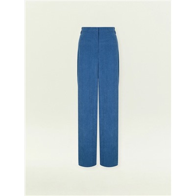 Вельветовые брюки прямого кроя на резинке, D461/brass