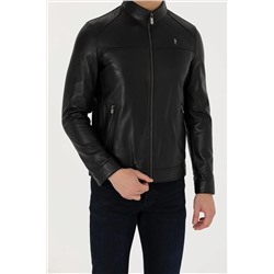 Erkek Siyah Deri Ceket