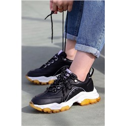 U.S. Polo Assn. Siyah - Cross Comfort Kadın Sneaker Spor Ayakkabı 867800000461