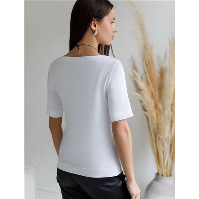 Джемпер из премиального хлопка с эластаном