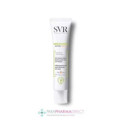 SVR Sebiaclear Active Teinté Soin Intensif Unifiant Boutons Points Noirs Anti-Marques 40ml