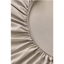 КПБ полукомплект простыня на резинке Борт 25 + 2 наволочки 50*70 серый НАТАЛИ #1025878