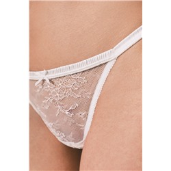 Braga clásica tira lazo blanco