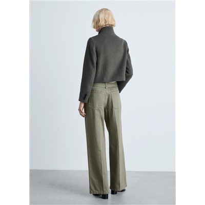 Jeans wideleg detalle cinturón