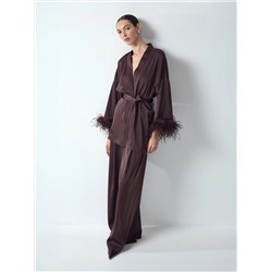 Блузка-кимоно с перьями, B2724/samali