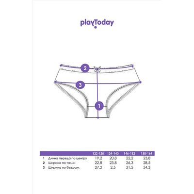 Трусы, 2 шт. PLAYTODAY, 1189447