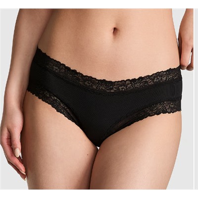 PINK Wink™ Lace-Trim Cheeky Panty