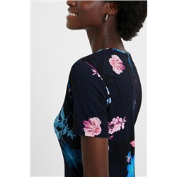 Vestido camisetero flores