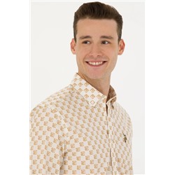 Erkek Taş Uzun Kollu Gömlek