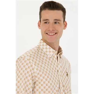 Erkek Taş Uzun Kollu Gömlek