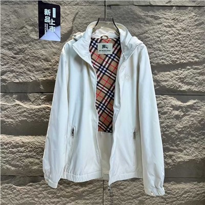 Осенняя классическая куртка Burberry с вышивкой Унисекс