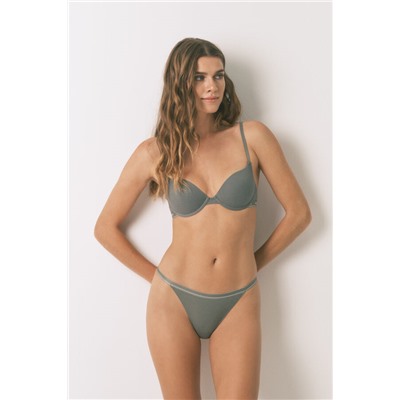Tanga algodón rib kaki