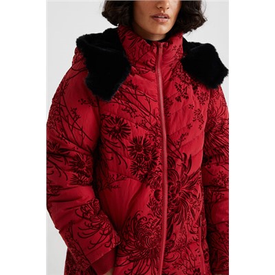 Chaqueta 3/4 acolchada flocado