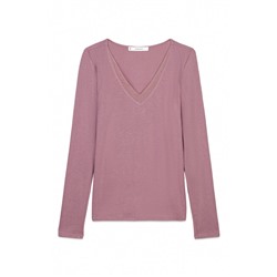 Camiseta punto súper suave rosa