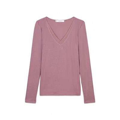 Camiseta punto súper suave rosa