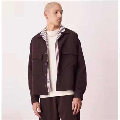 Мужская свободная широкая куртка-рубашка, БЕРШК*А